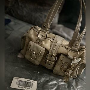 Kathy van Zealand large tote purse off white